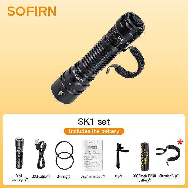 Sofirn SK1 1300lm Tactical Flashlight With Dual Switch