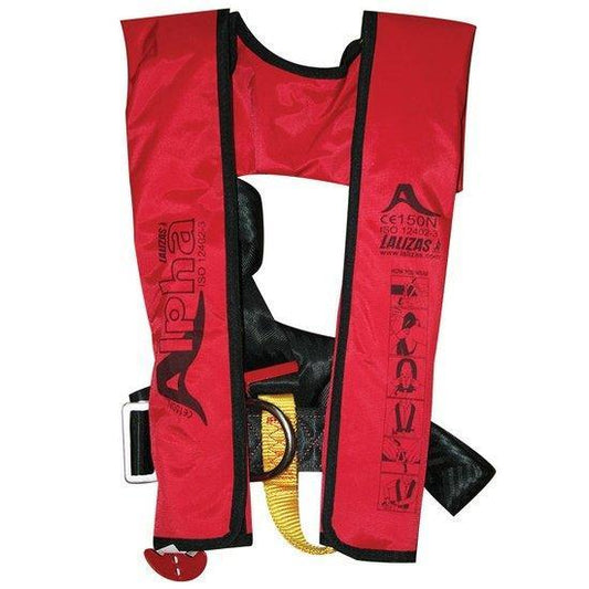 Alpha Infl Manual 170N ISO Lifejacket, Adult | 4Boats