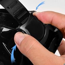 Adult Snorkelling Gear with 180 degree tempered glass anti-fog dry top snorkel Great Vision Swimming & Diving Gear