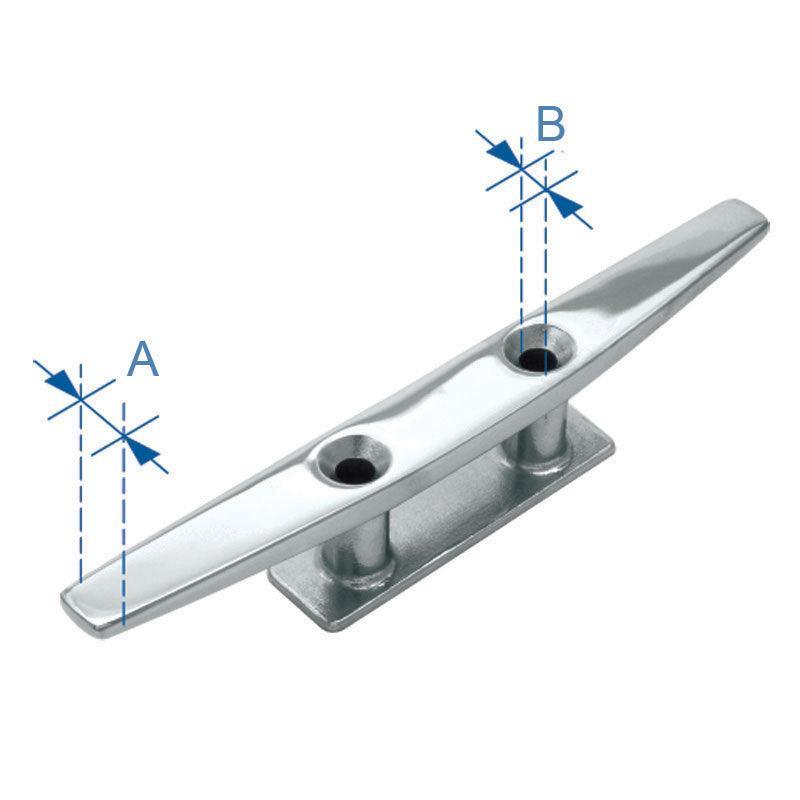 Blue Water Cleat 316 Stainless 152mm (6 in) | 4Boats