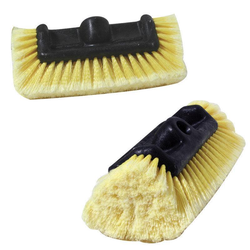 Boat Brush Flow Thru 4-Sided Hull Brush, Yellow | 4Boats