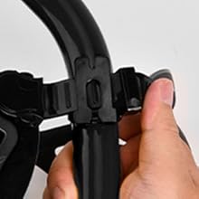 Adult Snorkelling Gear with 180 degree tempered glass anti-fog dry top snorkel Great Vision Swimming & Diving Gear