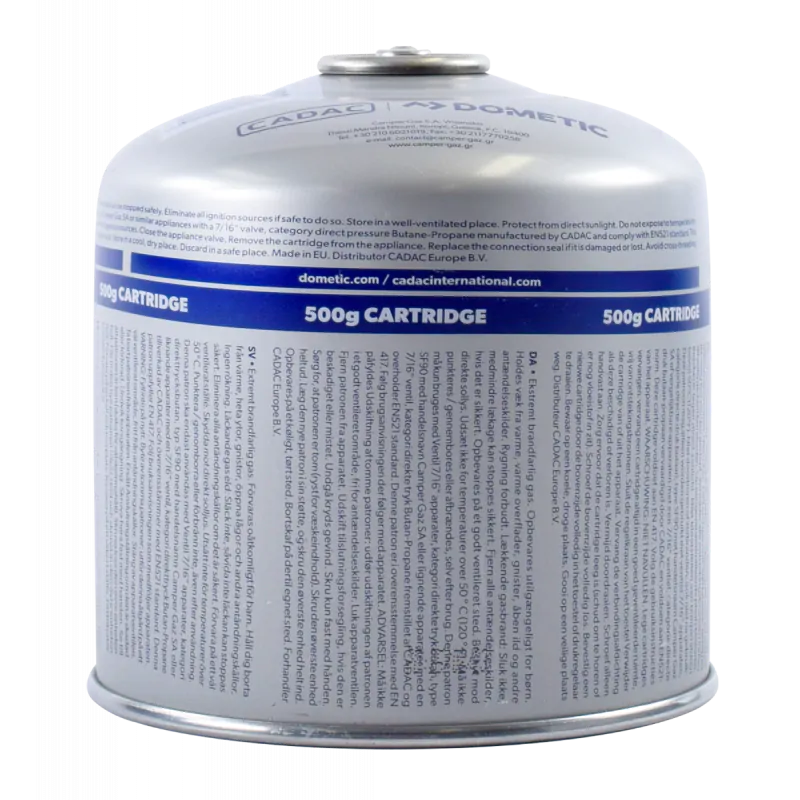 Cadac Threaded Cartridge 500g 80/20 Butane / Propane mix