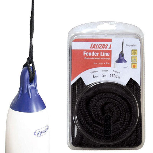 CABO Fender 8mm Double-Braided Fender Line 2m Navy | 4Boats