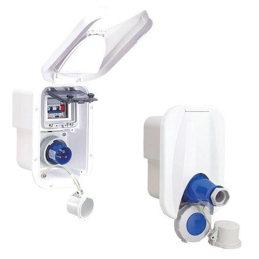 Electric Power Shore Power Centre Case 16 A / 230 V White | 4Boats