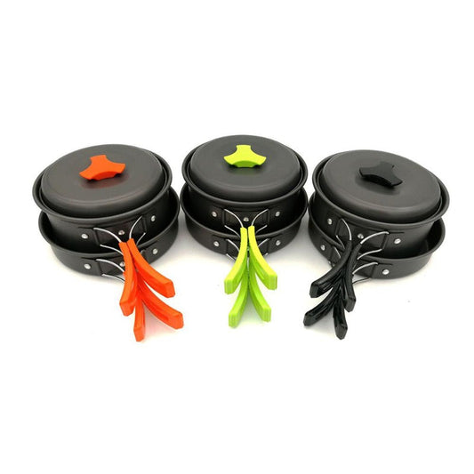Wautton Camping Cookware Kit Pan and Pot for 1-2 person-1