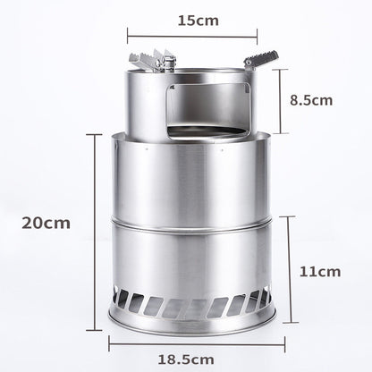 20cm*30cm Outdoor Camping Furnace Portable Camping Stove for Barbecue-4