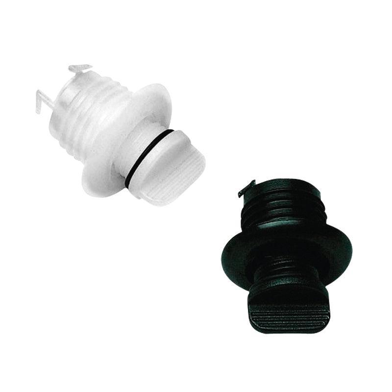 Drain Socket Round w/Captive Plug 40 mm White | 4Boats