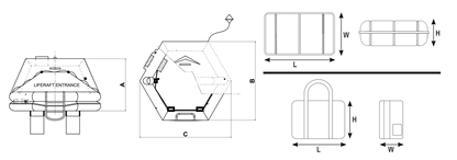 LALIZAS ISO ISO ISO RACING II 6-Person Liferaft Valise – ISO 9650-1:20