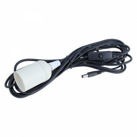 E27 12V Light Bulb Holder with 5 m Cable & DC Plug | 4Boats