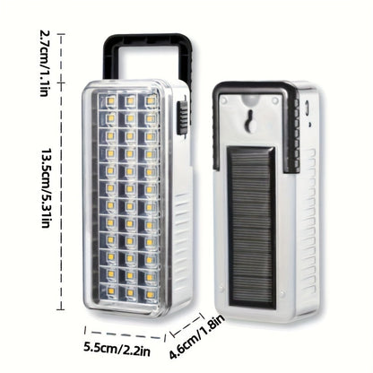 Solar Rechargeable LED Lantern with USB Charging-1