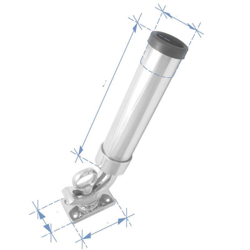 Fishing Rod Deck Holder Inox 316 L232mm W51mm | 4Boats