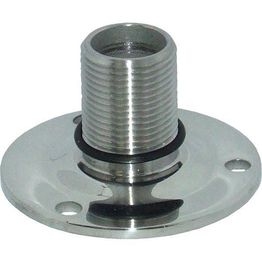Fixed Antenna Stainless Steel Base 25mm x 70mm 1" | 14 TPI | 4Boats