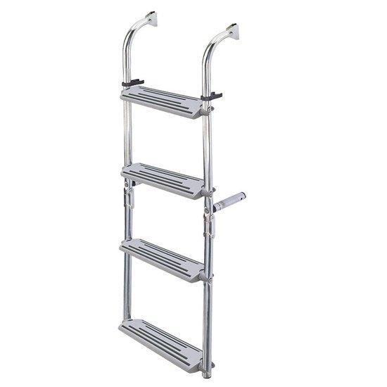 Foldable Ladder Inox 316 1+2 steps - folds 90° | 4Boats