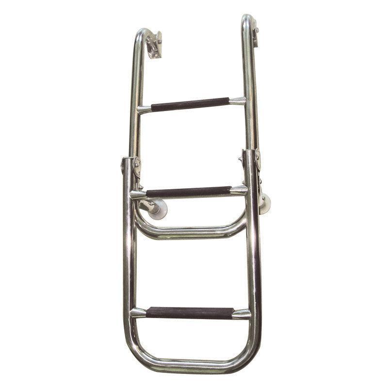 Folding Ladder 1+2 Steps Inox 316 Ø25mm 305×810mm | 4Boats