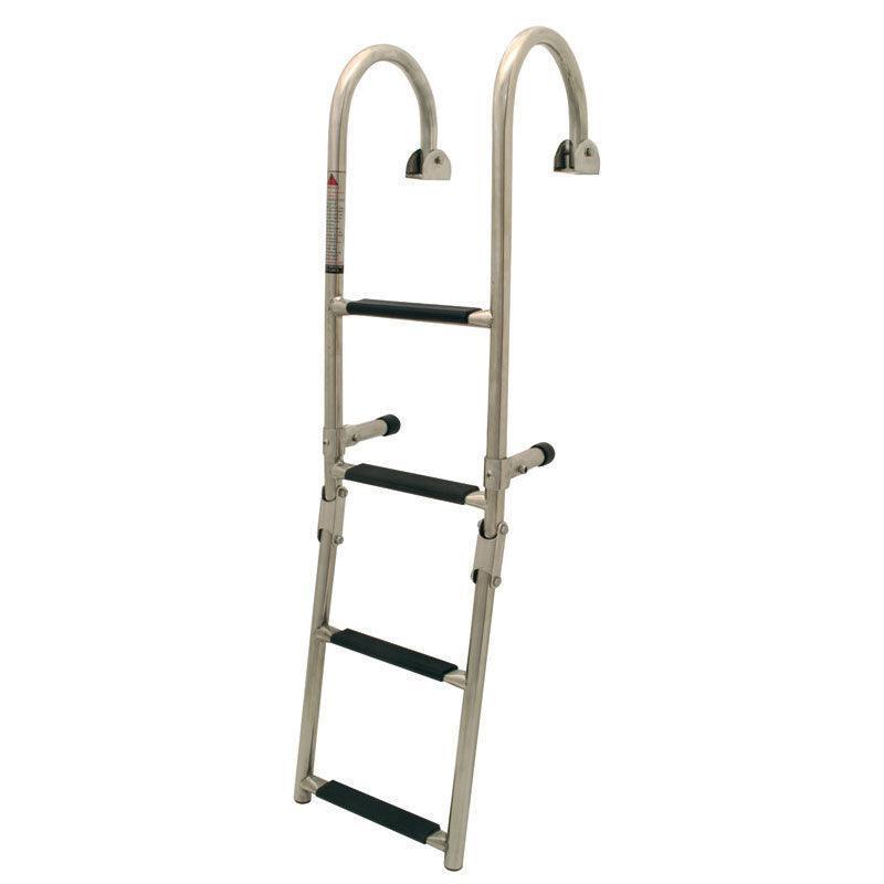 Folding Ladder 2+2 Steps Inox 316 250 x 908 mm | 4Boats