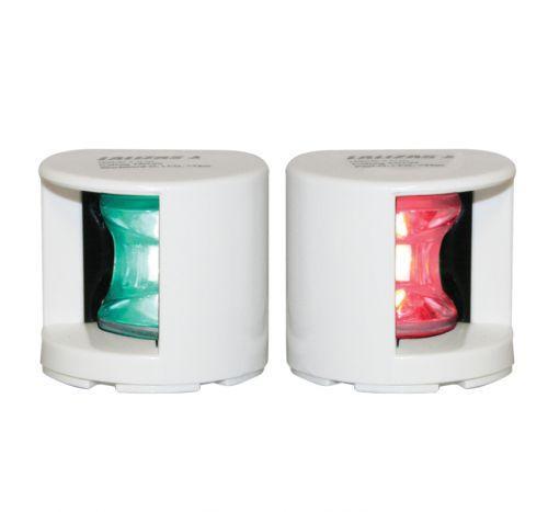 FOS LED Port & Starboard Navigation Lights, Deck‑mount, White | 4Boats