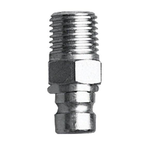 Fuel Line Male Connector 6.35 mm (1/4 in) NPT — Chrome Brass | 4Boats