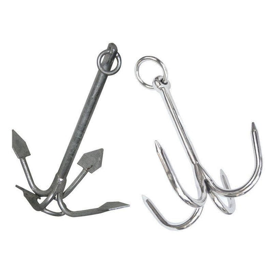 Grapnel 1 kg anchor, hot-dip galvanised | 4Boats