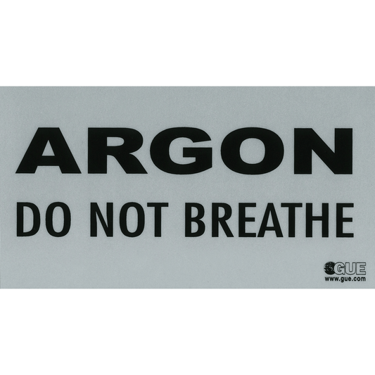 ARGON: "DO NOT BREATHE" Warning Decal