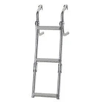 Foldable Ladder 2+1 Steps Inox 316 Transom L575xW215mm | 4Boats