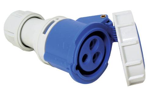 Plug 16A Female Socket w/ Safety Cover 220–240V Blue | 4Boats