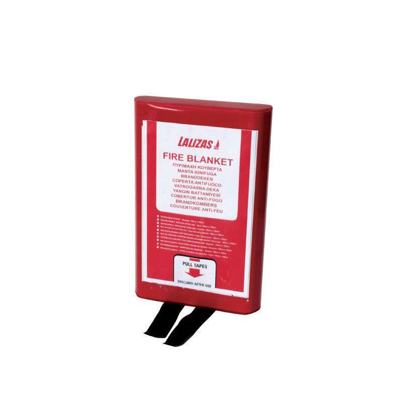 LALIZAS Fire Fire Fire blanket 100x100cm (39in) in PVC case | 4Boats