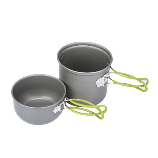 Camping Hiking Foldable Cookware Set Pot Pan-0