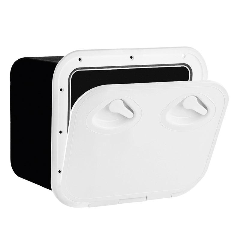 MID LINE Storage Hatch with Lock 380x380mm White | 4Boats