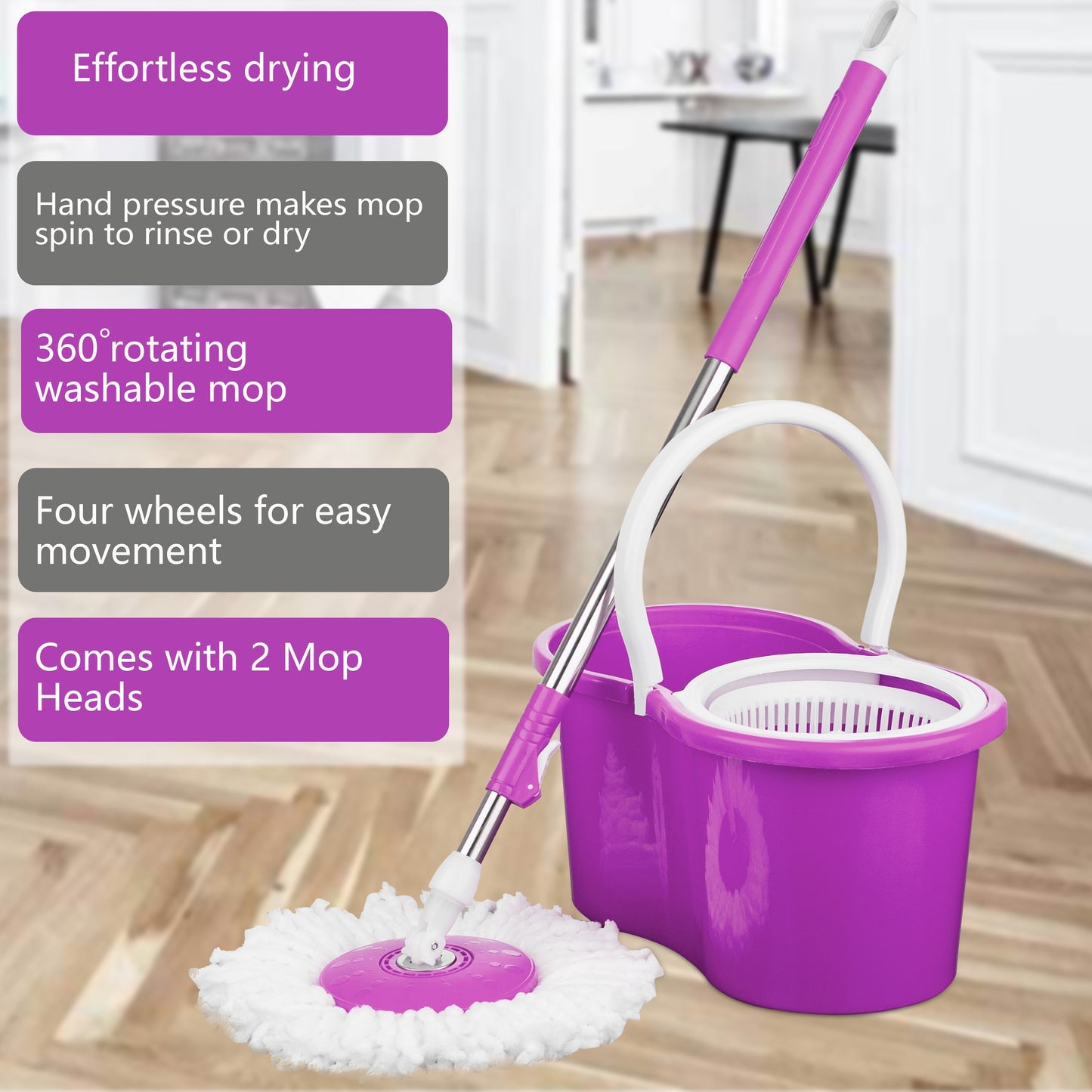 360° Spin Rotating MOP & Bucket Set