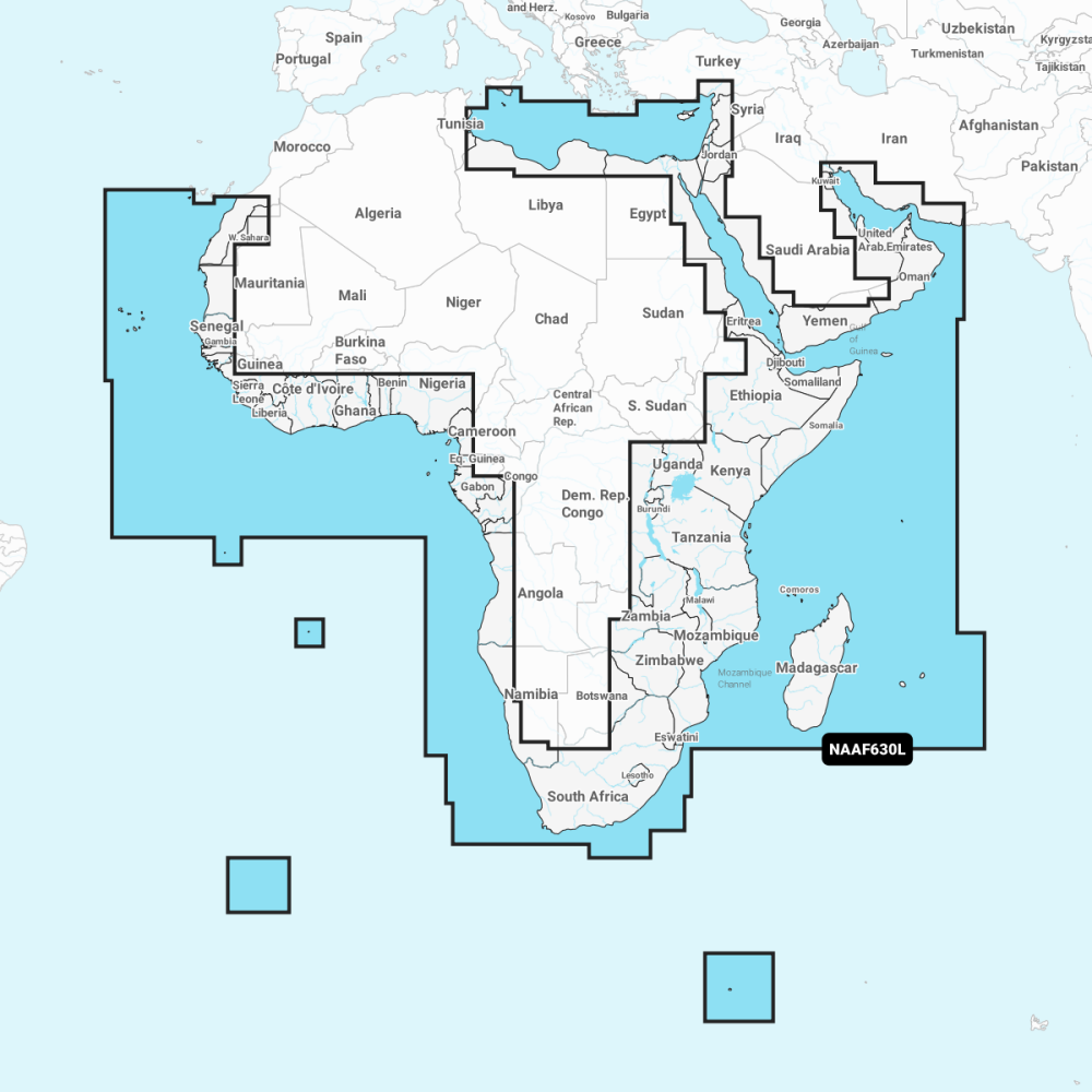 Navionics AF630L Africa & Middle East Large Chart | 4Boats