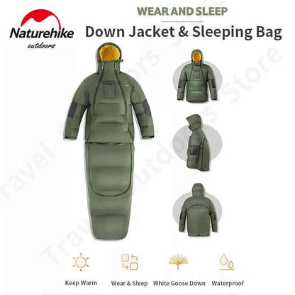 Naturehike 2 in 1 Sleeping Bag and Down  Jacket