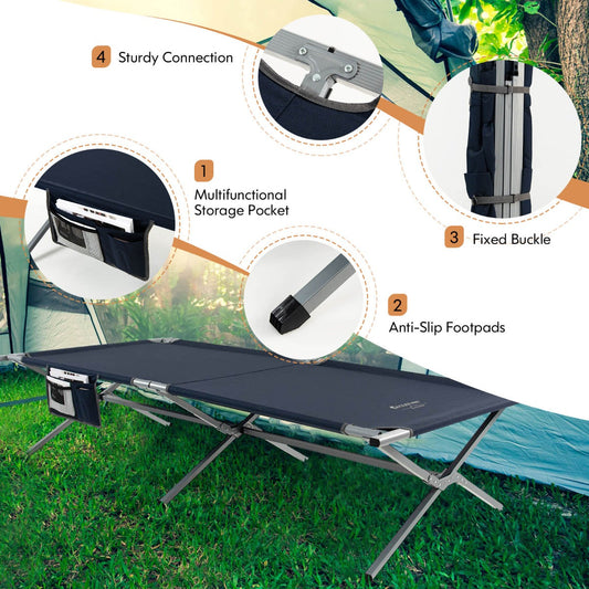 NNECW Foldable Camping Cot with Carry Bag for Camping Office