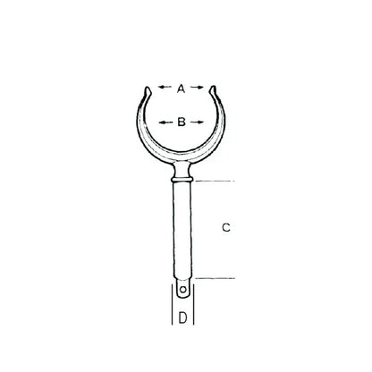 Pair White Polyamide Oarlocks Ø57mm — Durable Rowlocks | 4Boats