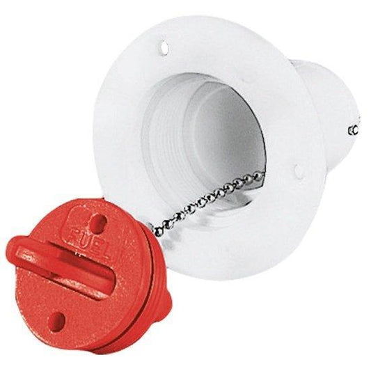 Plastic Deck Fuel Deck Filler 38mm White | 4Boats