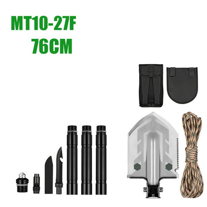 MT1027 Multifunction Camping Shovel Titanium Survival Folding Shovels Military Tactical Shovel For Hiking Outdoor Garden Shovels-6