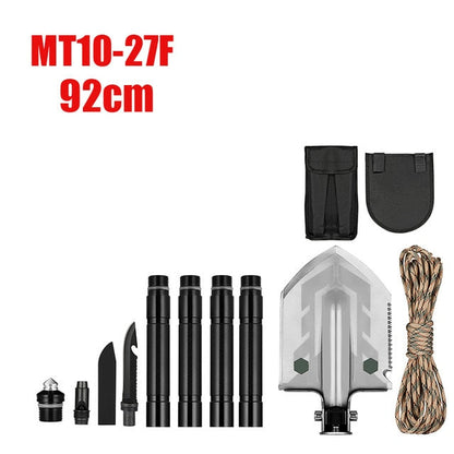 MT1027 Multifunction Camping Shovel Titanium Survival Folding Shovels Military Tactical Shovel For Hiking Outdoor Garden Shovels-5