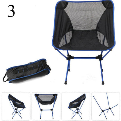 Detachable Portable Folding Moon Chair Outdoor Camping Chairs Beach Fishing Chair Ultralight Travel Hiking Picnic Seat Tools-3