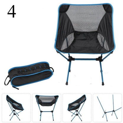 Detachable Portable Folding Moon Chair Outdoor Camping Chairs Beach Fishing Chair Ultralight Travel Hiking Picnic Seat Tools-4