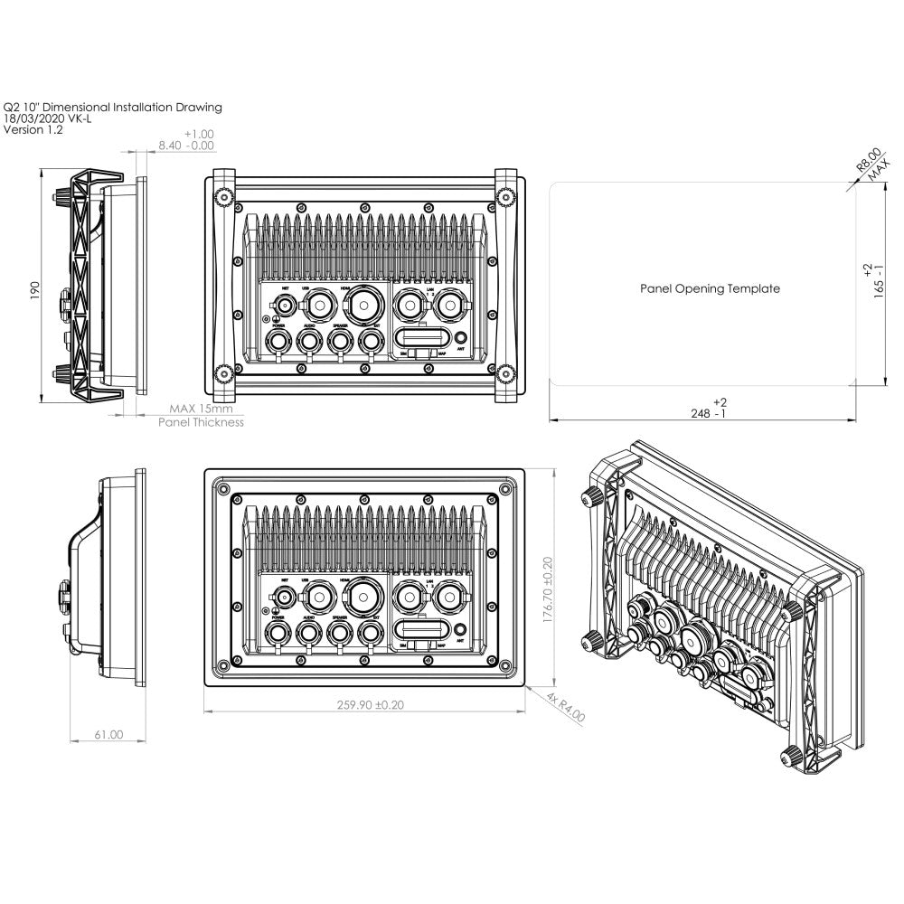 Q Experience Q Display 210 - 10" MFD With Built-in Audio System