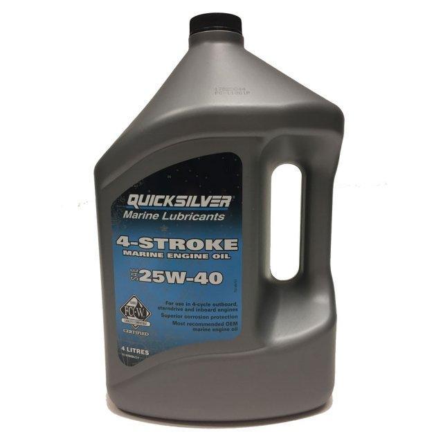 Quicksilver 4 | Stroke 25W | 40 Synthetic Blend Marine Oil 4L | 4Boats