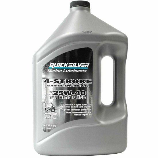 Quicksilver NEW NEW NEW Synthetic 4 Stroke Outboard Oil 4L | 4Boats