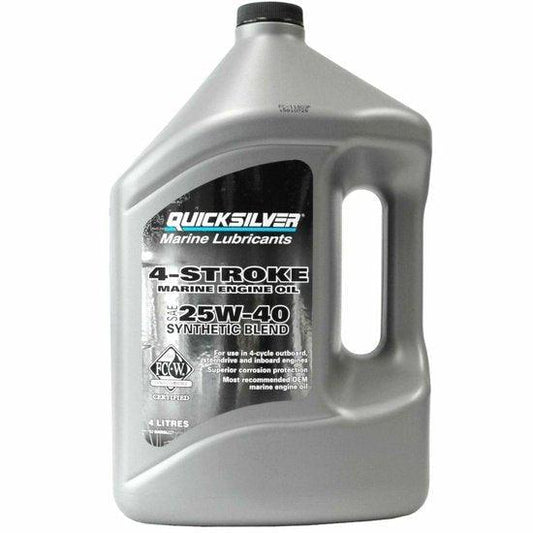 Quicksilver NEW NEW NEW Synthetic 4 Stroke Outboard Oil 4L | 4Boats