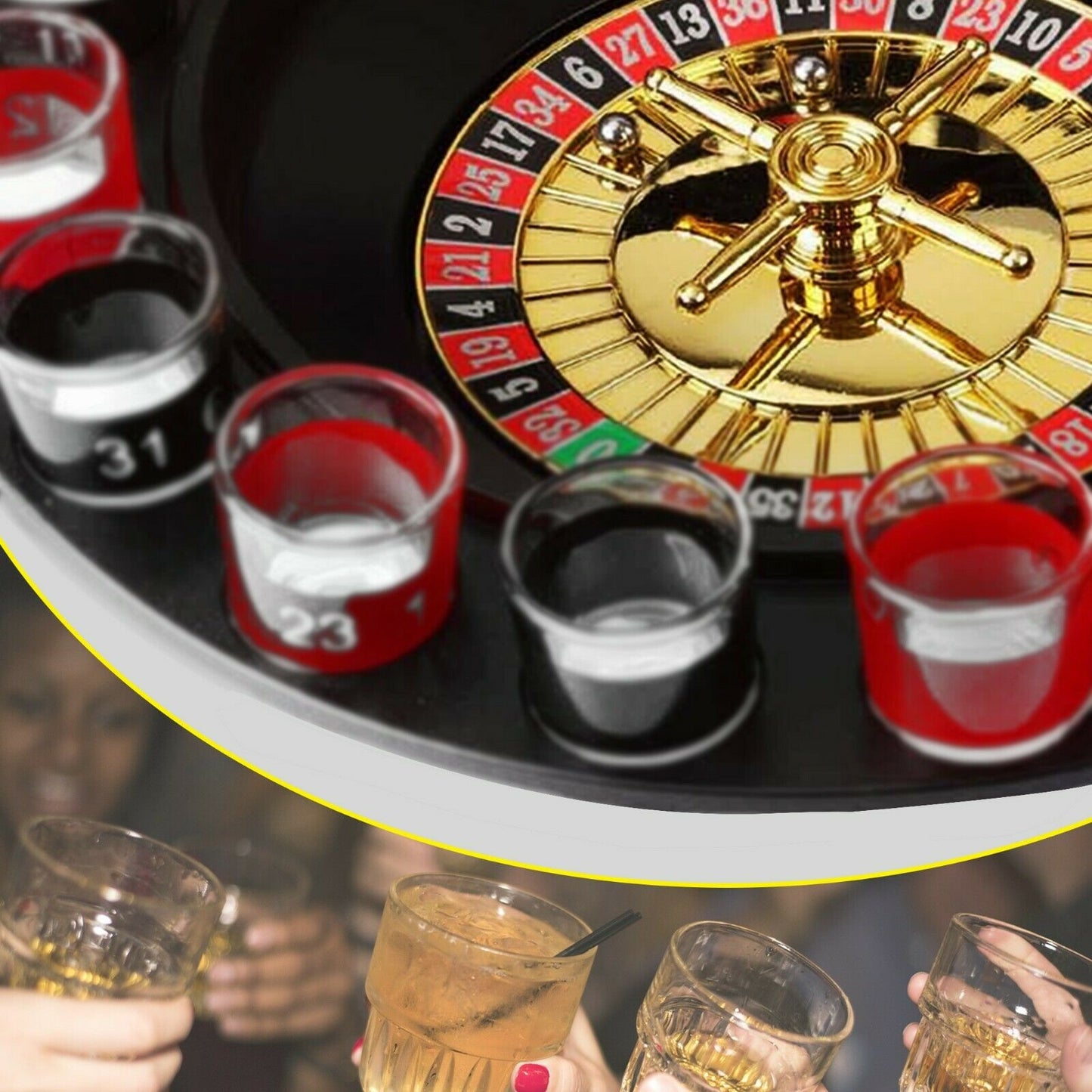 Drinking Spin & Shot Roulette Wheel