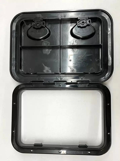 TOP LINE Hatch 315x440mm (Black) ISO12216 | 4Boats