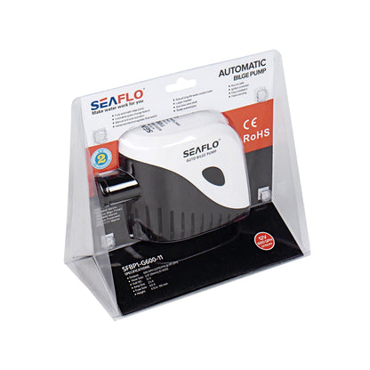 SEAFLO Auto 11 Series Bilge Pump 12V 600 GPH | 4Boats
