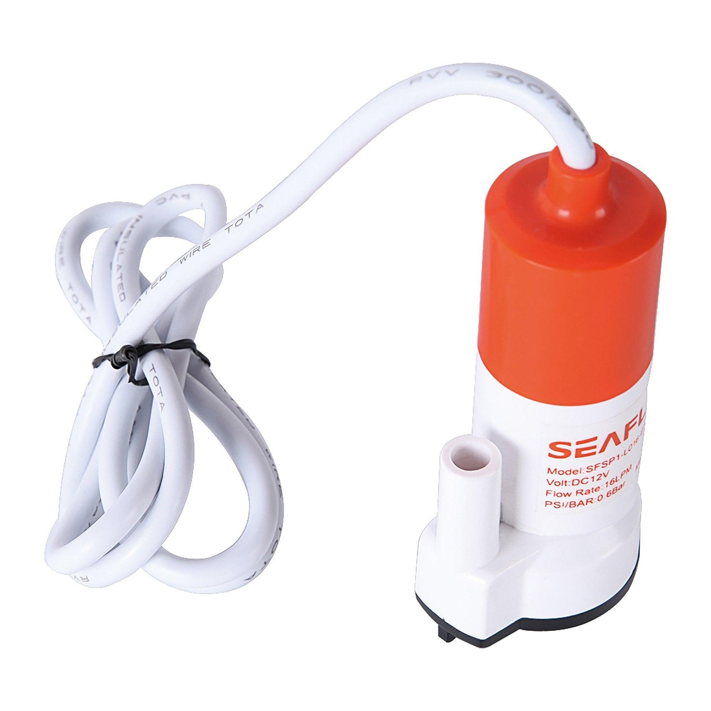 SEAFLO Inline 12V Submersible Pump, 16 L/min (4 | 4Boats