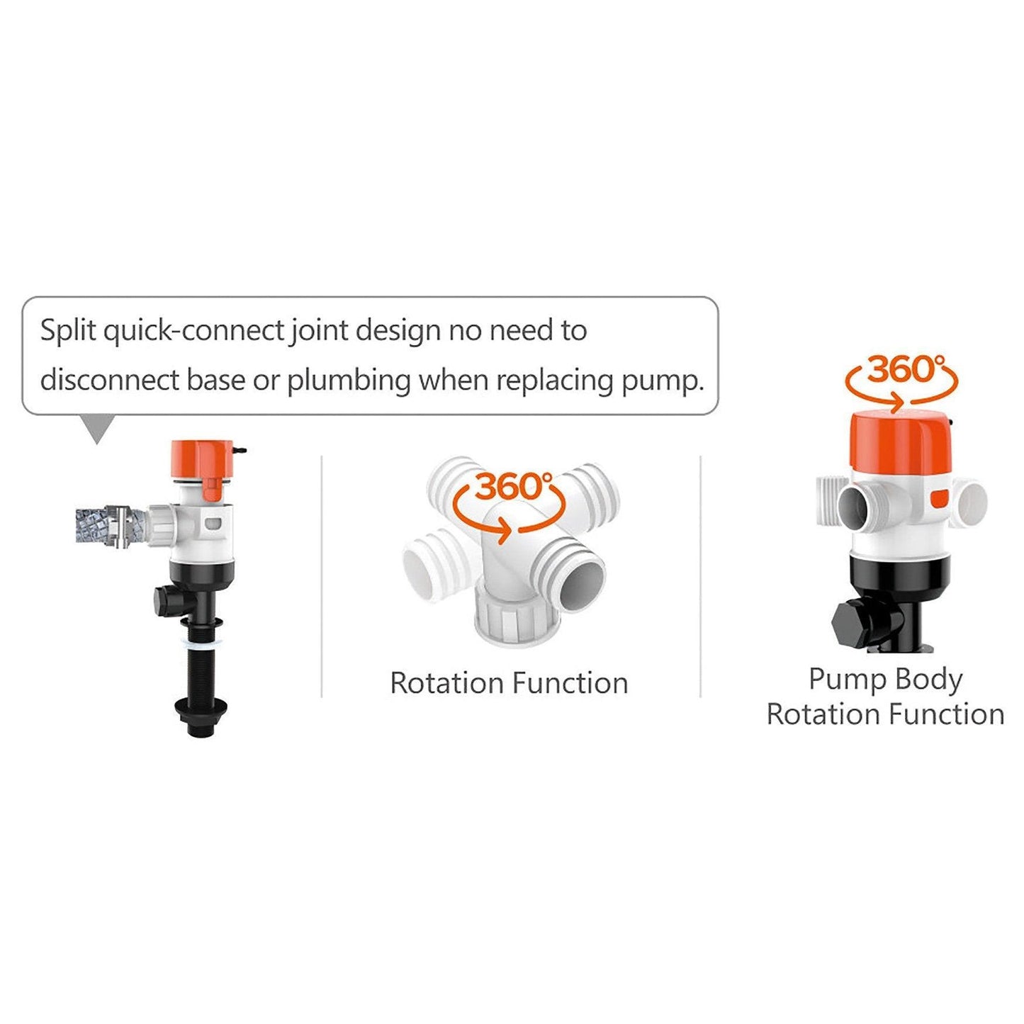 SEAFLO Livewell 13C Series Livewell Pump 12V, 4,164 | 4Boats