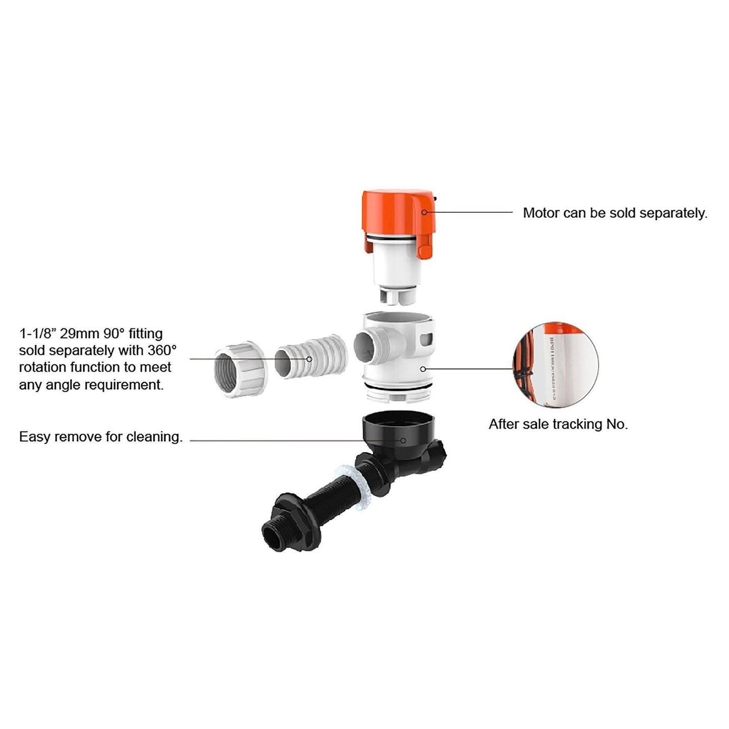 SEAFLO Livewell 13E 12V Livewell Pump 3,028 L/h (800