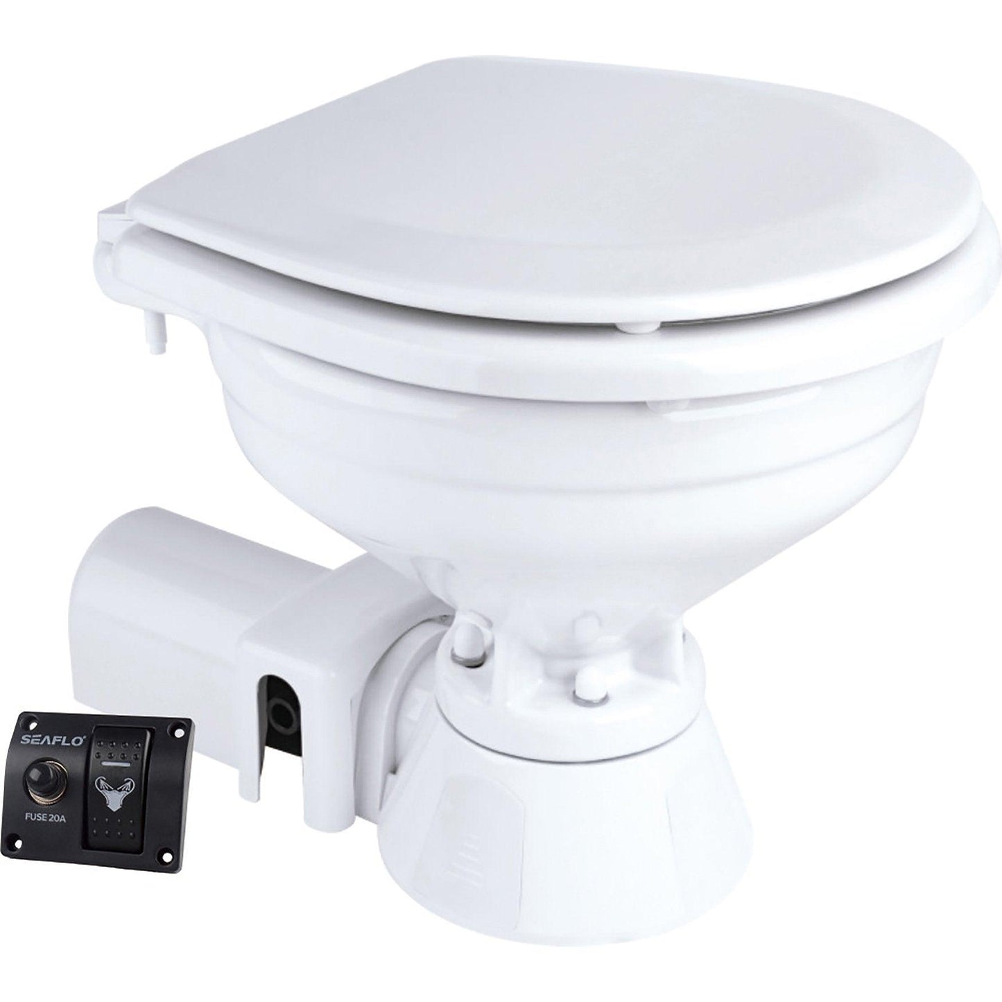 SEAFLO Marine Electric Toilet 12/24V Regular Ho | 4Boats